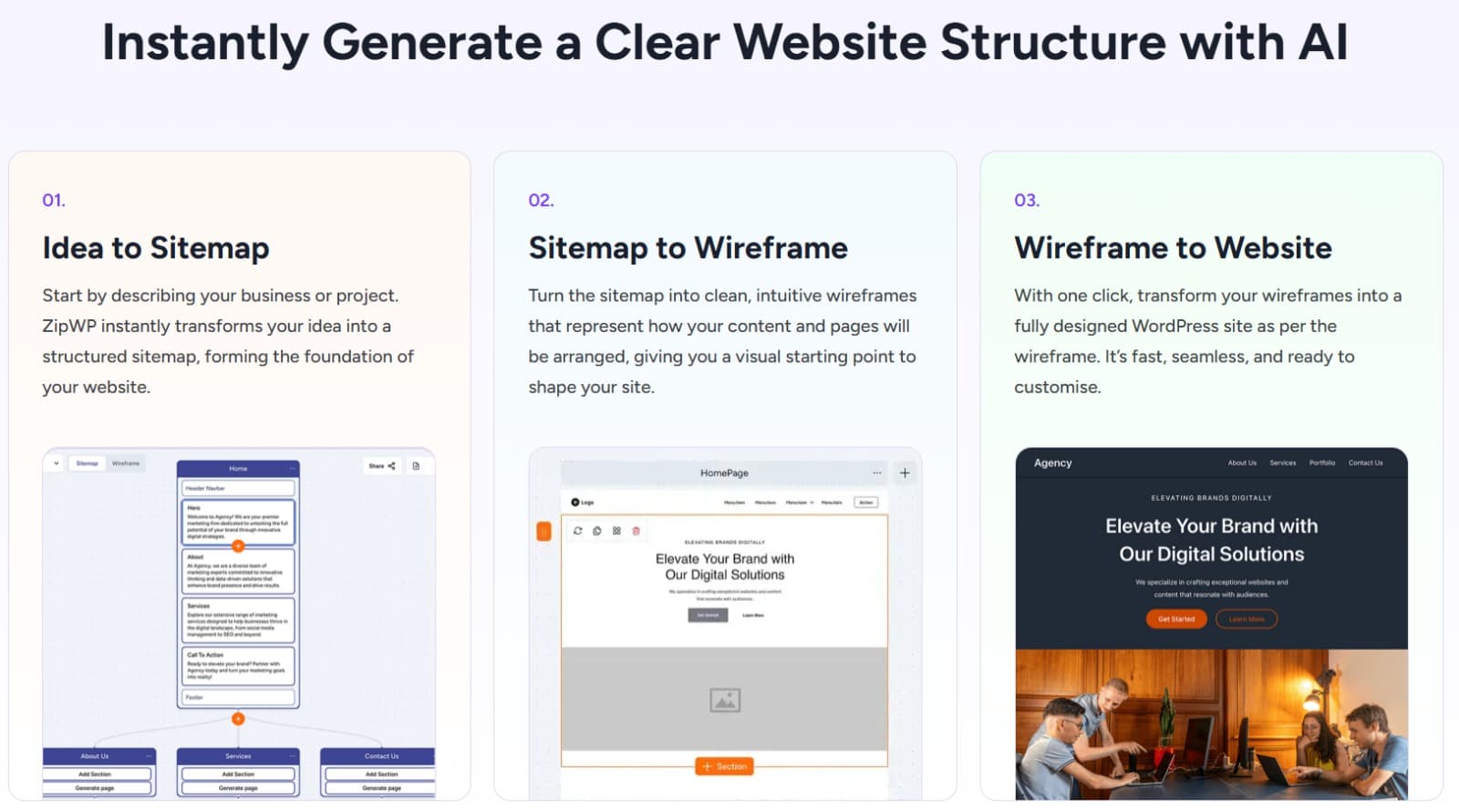Websitestructure